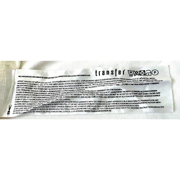 TRANSFER LONG ROLL-TAB SLV, V-NECK, POINTED COLLAR BLOUSE, WOMENS, XL, WHITE - Picture 11 of 12